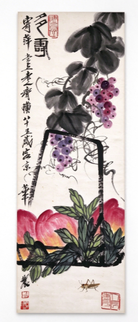 齊白石吉祥祝壽花鳥圖
