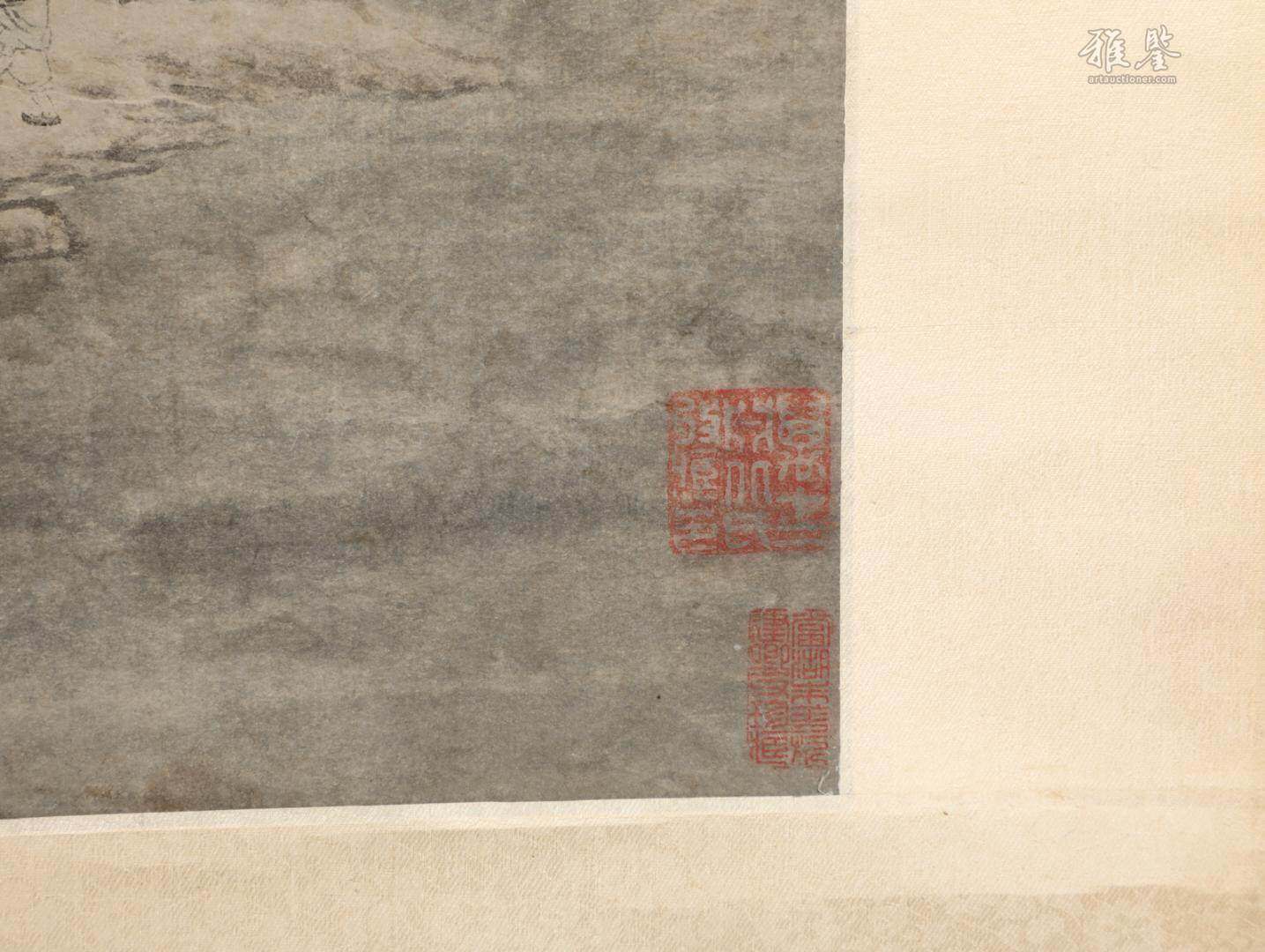 文徵明 茅屋讀書圖